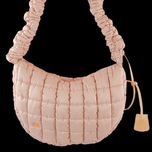 Simply Southern Hobo Puff Shoulder Bag -  Mocha - Picture 1 of 2